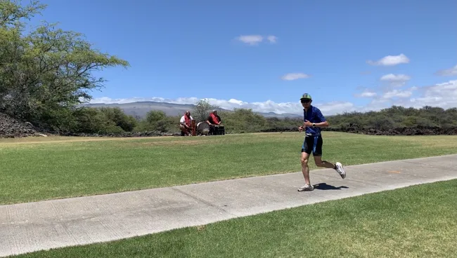 Running through the Big Island landscape.