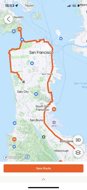 The route of a day spent exploring: 88 kilometers.