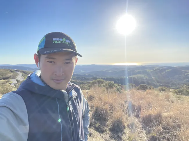 An evening run above the hills.